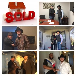 Photos of Alex Sadler closing real cash deals with Texas home sellers